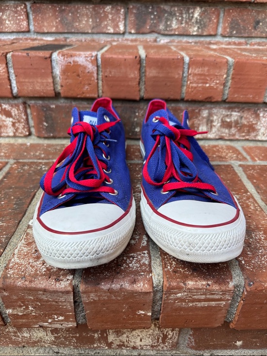 Converse Chuck Taylor All Star Mazarine Blue Low Top Men 13 Women 15 Sneakers - Picture 2 of 8